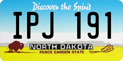 ND license plate IPJ191