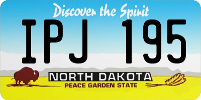 ND license plate IPJ195