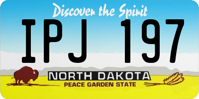 ND license plate IPJ197