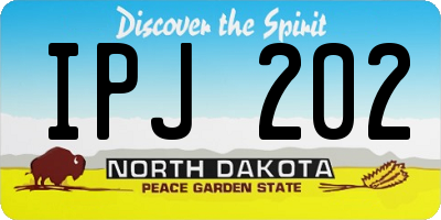 ND license plate IPJ202