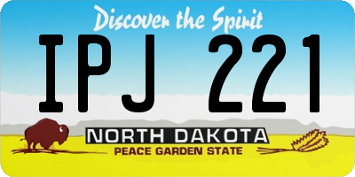 ND license plate IPJ221
