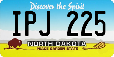 ND license plate IPJ225