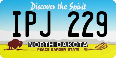 ND license plate IPJ229