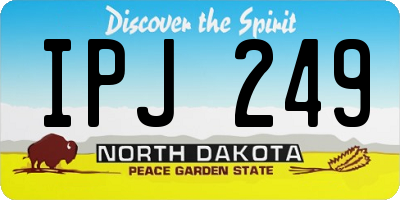 ND license plate IPJ249