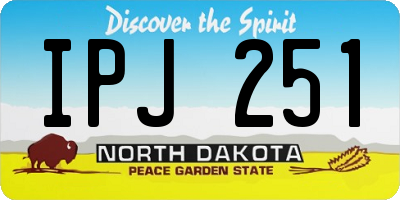 ND license plate IPJ251