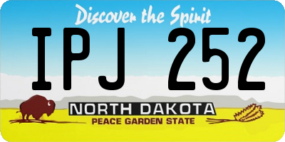 ND license plate IPJ252