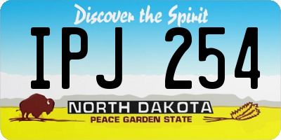 ND license plate IPJ254