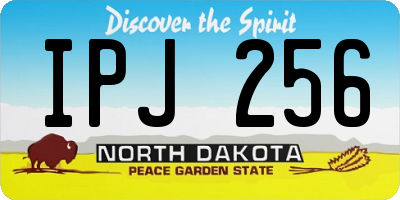 ND license plate IPJ256