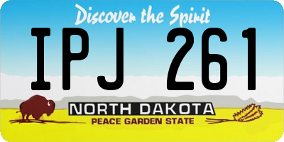 ND license plate IPJ261