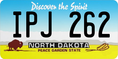 ND license plate IPJ262
