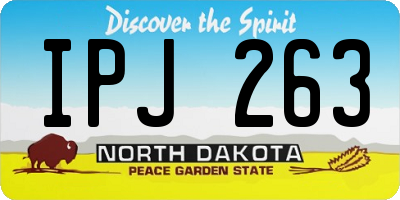 ND license plate IPJ263