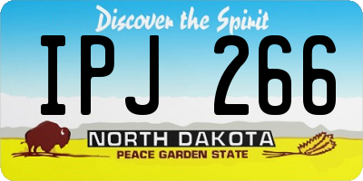 ND license plate IPJ266