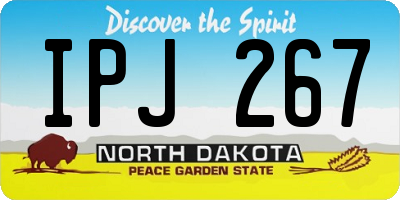 ND license plate IPJ267
