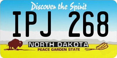 ND license plate IPJ268