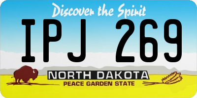 ND license plate IPJ269