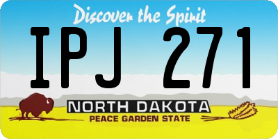 ND license plate IPJ271
