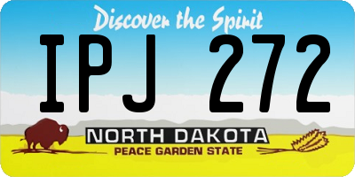 ND license plate IPJ272