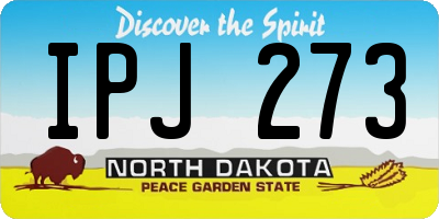ND license plate IPJ273