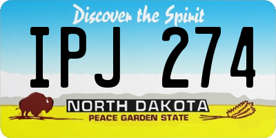 ND license plate IPJ274