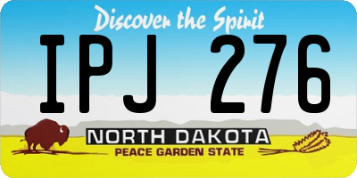 ND license plate IPJ276