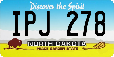 ND license plate IPJ278