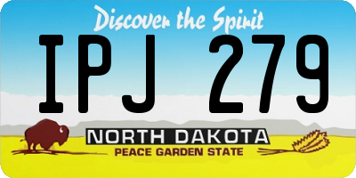 ND license plate IPJ279