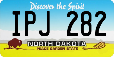 ND license plate IPJ282