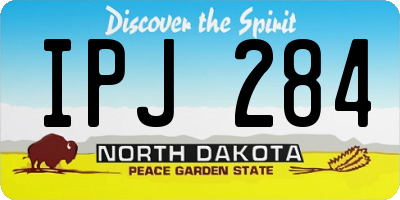 ND license plate IPJ284