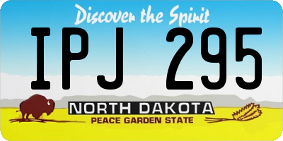 ND license plate IPJ295