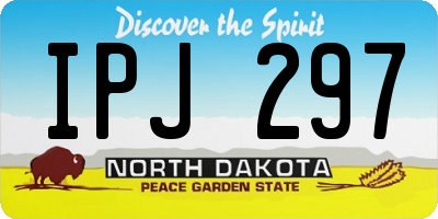 ND license plate IPJ297