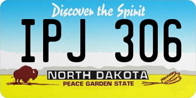 ND license plate IPJ306