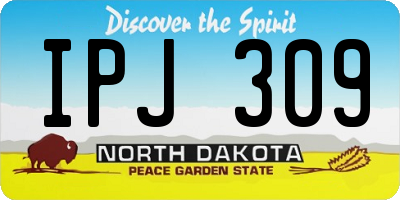 ND license plate IPJ309