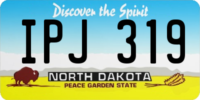ND license plate IPJ319