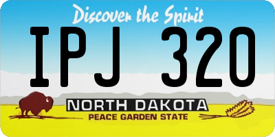 ND license plate IPJ320