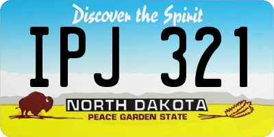 ND license plate IPJ321