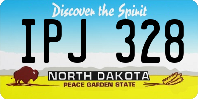ND license plate IPJ328