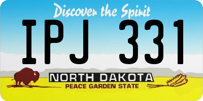 ND license plate IPJ331