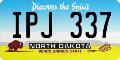 ND license plate IPJ337