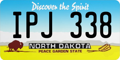 ND license plate IPJ338