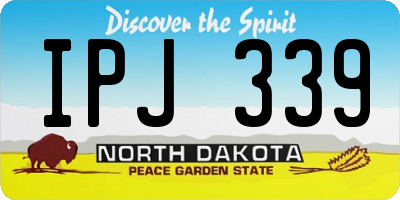 ND license plate IPJ339