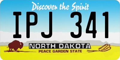 ND license plate IPJ341
