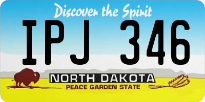 ND license plate IPJ346