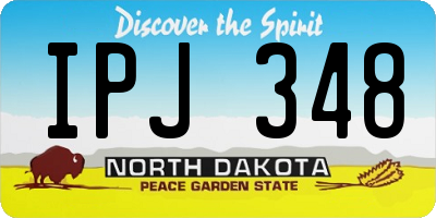 ND license plate IPJ348