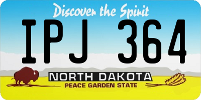 ND license plate IPJ364