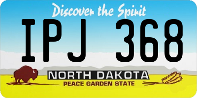 ND license plate IPJ368
