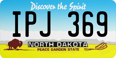 ND license plate IPJ369