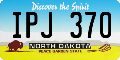 ND license plate IPJ370