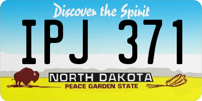 ND license plate IPJ371