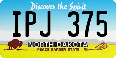 ND license plate IPJ375