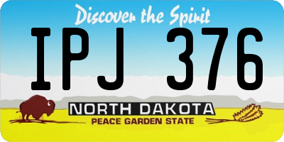 ND license plate IPJ376